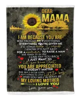 Dear Mama Quilt Fleece Blanket Bundle