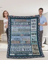 To My Daughter Never Feel That You Are Alone Blanket