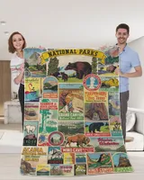 National Parks Premium Mink Sherpa Blanket