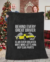 Funny Husband Driver Great Wife Racing Car Parts G Body Race Premium T-Shirt