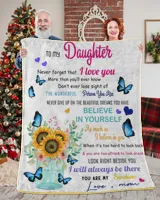 Mom To Sunflower Daughter-Never Forget That You Are My Sunshine blanket