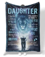 To My Daughter Breathing Love Dad Lion