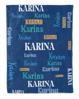 Karina Custom Name Blanket
