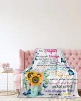 Mom To Sunflower Daughter-Never Forget That You Are My Sunshine blanket