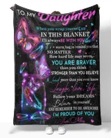 You Are Braver Than You Think Stronger Than You Believe Quilt Fleece Blanket Bundle