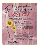 Mom To Sunflower Daughter-Never Forget That You Are My Sunshine blanket