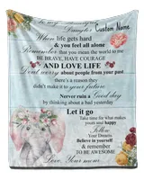 Custom Name To My Daughter Never Feel That You Are Alone Blanket