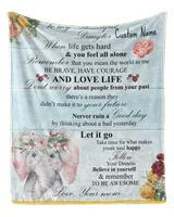 Custom Name To My Daughter Never Feel That You Are Alone Blanket