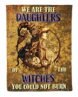 We are the daughters of the witches Halloween vintage blanket