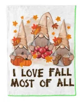 Gnomes I Love Fall Most Maple Leaves Apples, Pumpkins