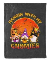 Hangin With My Gnomies Cute Halloween Pumpkin Gnomes Long Sleeve Tank tops Hoodies