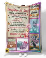 To My Daughter In law I Did Not Get To Choose You That Honor Was My Son's - Daughter In Law Throw Blanket