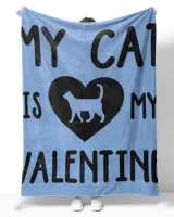 My Cat Is My Valentine Cat Lover Cat Training Pet256