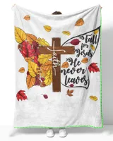 Fall For Jesus He Never Leaves Faith Christian Cross Butterfly