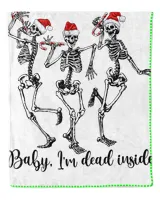 Baby I'm Dead Inside Dancing Skeletons Santa Hats Candy