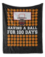 100 Days Of School Survivor T-Shirt100 Days Of School Basketball 100th Day Balls Gift For Boys T-Shirt_by Laelia Keelin_ copy