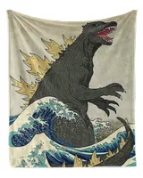 Japanese Monster Blanket, Blanket Soft Throw Blanket for Living Room Japanese Decor Warm Blanket Plush Gift