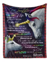 Personalized Blanket To My Daughter Gift From  To Mom