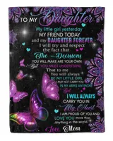 To my daughter purple butterfly