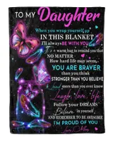 You Are Braver Than You Think Stronger Than You Believe Quilt Fleece Blanket Bundle