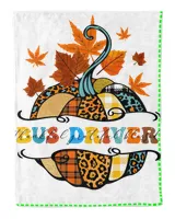 Bus Driver Pumpkin Thankful Grateful Blessed Thanksgiving