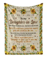 To My Daughter In Law I Did Not Get To Choose Sun Flower