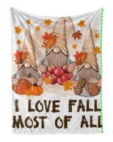 Gnomes I Love Fall Most Maple Leaves Apples, Pumpkins