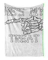 Matching Couple He's My Treat Skeleton Hand Halloween Costume Funny