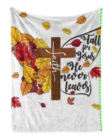 Fall For Jesus He Never Leaves Faith Christian Cross Butterfly