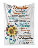 To my Daughter I love you gift for christmas Blanket