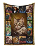 Lazy Cat Quilt Blanket Great Customized Gifts