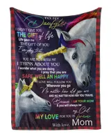 Personalized Blanket To My Daughter Gift From  To Mom