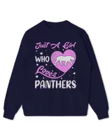 Panther Gift Heart Shape Panther Just A Girl Who Loves Panthers