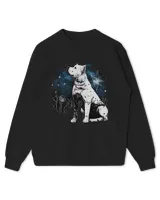 Dogo Argentino Dog Yoga Stars Moon Zen Galaxy Splatter Paint