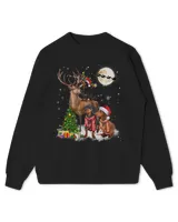 Dachshund And Reindeer Christmas Wiener Xmas Doxie Dog Lover 335