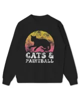 Funny Cats Paintball Vintage Retro Hobby