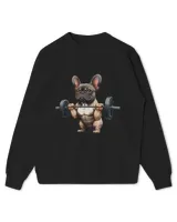 Funny French Bulldog Bodybuilding Gym Frenchie Weightlifter 1