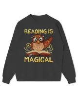 Reading Is Magical Cute Owl Book Shirt