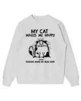 Personalized My Cat Makes Me Happy HOC170323A19