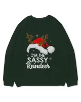 Im The Sassy Reindeer Christmas Funny Pajamas Family Xmas 2