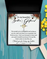 Brother's Girlfriend Necklace, Future Sister In Law Valentines Gift, Brothers Girlfriend Birthday Gift, Brothers Girlfriend Jewelry
