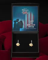 To My Military Wife - I Carry Your Heart- Gift From Husband With Message Card