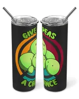 Give Peas A Chance Peace Sign Circle