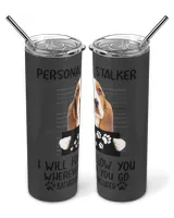Personal Stalker  Personal Stalker Funny Basset Hound Dog Lovers