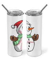 Snow scarecrow Christmas Wine Tumbler (12 oz)