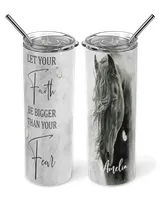 Personalized Custom Horse Faith Tumbler