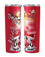 Dairy Cows Christmas Skinny Tumbler