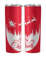 Merry Christmas Svg Winter Skinny Tumbler