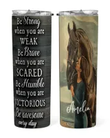 Personalized Custom Horse Every Day Tumbler