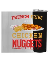 Funny Fast Food Foodie French Fries And Chicken Nugget